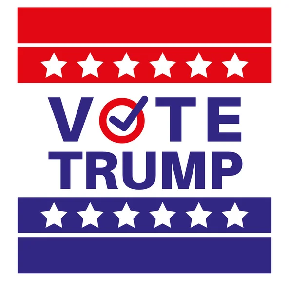 Wählen Sie Trump Präsidentschaftswahl 2020 Vektor Illustration — Stockvektor