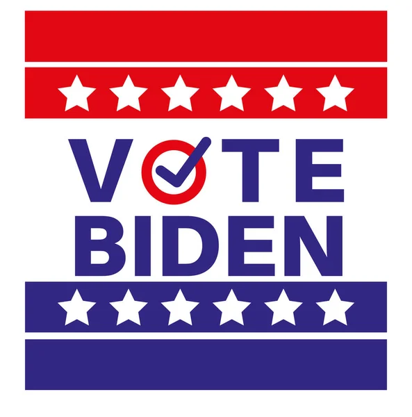 Vote Biden Eua Eleição Presidencial Americana 2020 Ilustração Vetorial —  Vetores de Stock