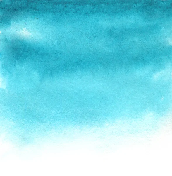 Sfondo Astratto Con Vernice Acquerello Turchese Blu Sfondo Dipinto Mano — Foto Stock