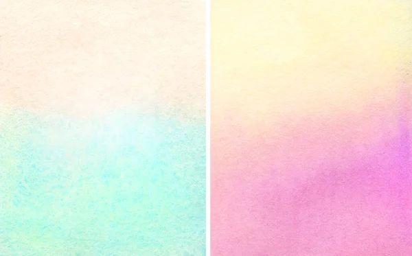 Aquarell Abstrakte Hintergründe Natürlichen Pastellfarben Helltürkis Gelb Rosa Farben Handgemalte — Stockfoto