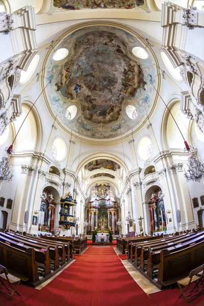 Interno Della Chiesa Pellegrinaggio Maria Dreieichen Bassa Austria Austria — Foto Stock