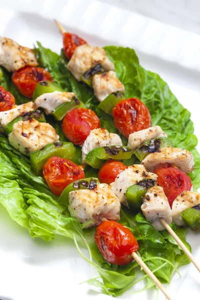 Still Life Meat Skewers — Stock Photo, Image