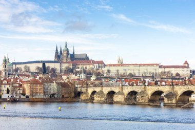 hradcany charles bridge, prague, Çek Cumhuriyeti
