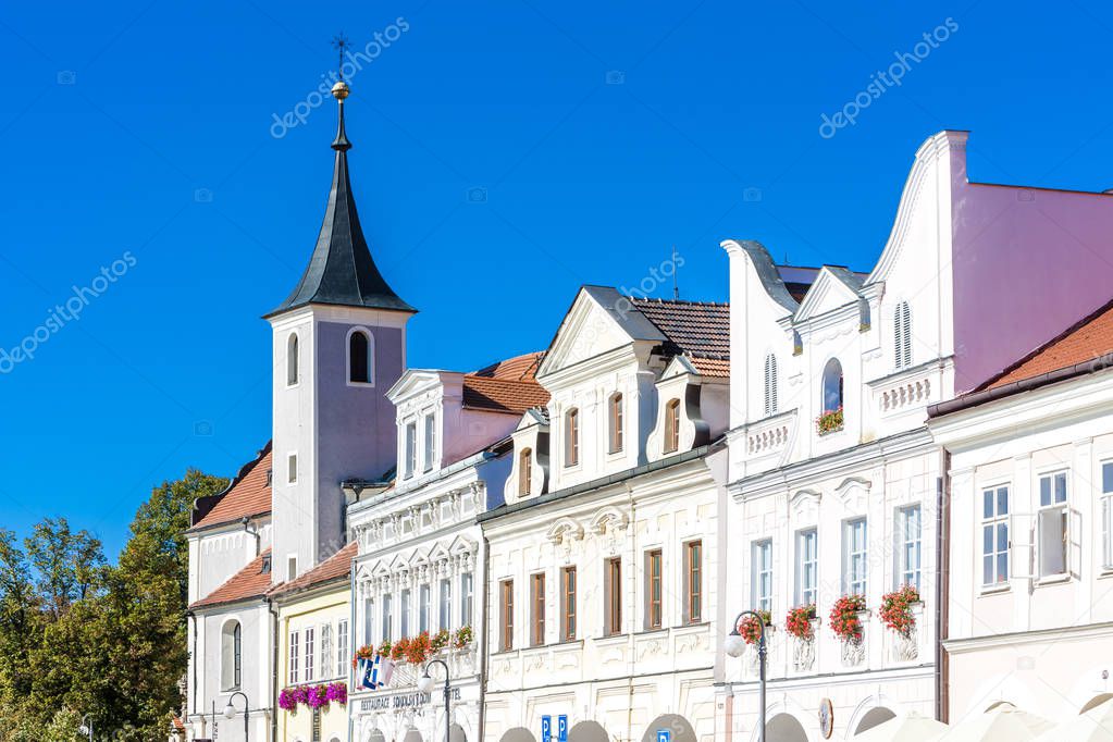 historic architecture Domazlice, Czech Republic