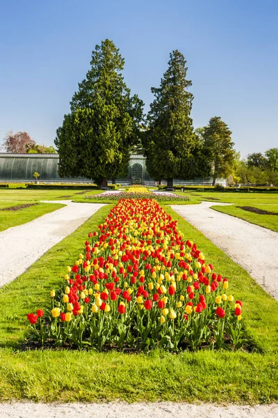 체코 공화국 레드 니스 궁전 의정원 — 스톡 사진