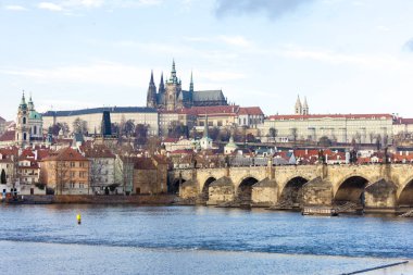 hradcany charles bridge, prague, Çek Cumhuriyeti