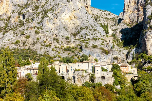 Moustiers Sainte Marie, Alpes de Haute Provence Departement, Fra — Fotografia de Stock