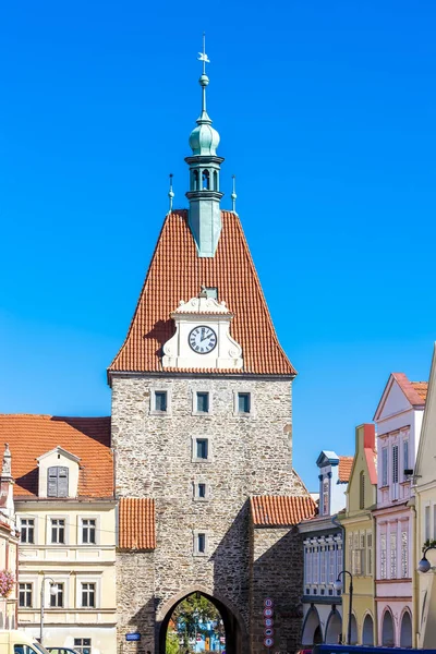 Square in Stribro, Republika Czeska — Zdjęcie stockowe