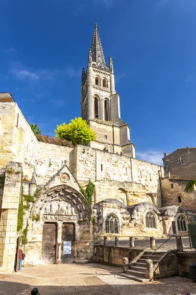 Saint-Emilion, Bordeaux og Francie - Stock-foto