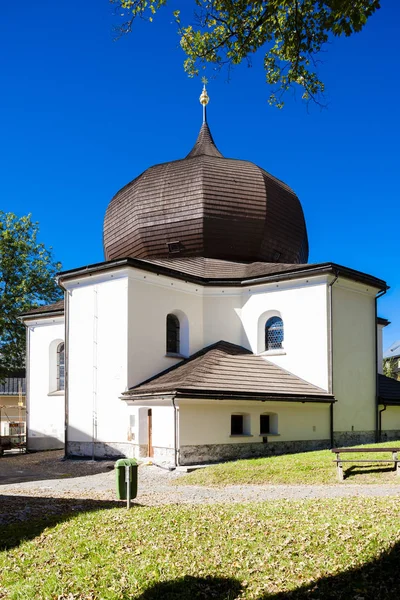 Kostel Zelezna ruda, sumava, Česká republika — Stock fotografie