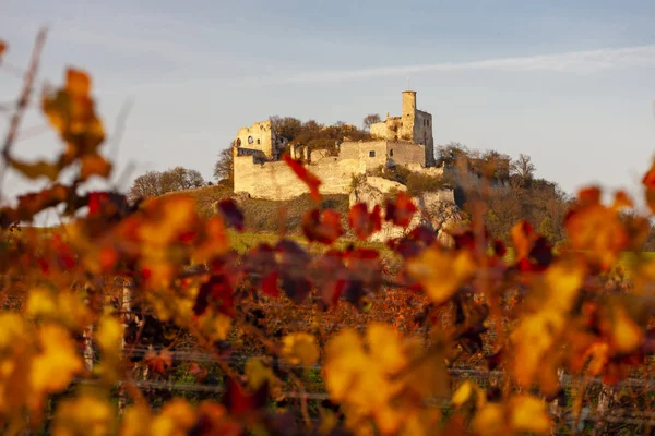 Falkenstein Castle in autumn, Austria — Stock Photo, Image