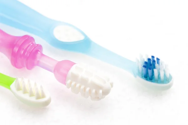 Bodegón y cepillo de dientes — Foto de Stock