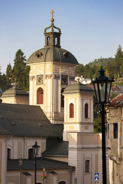 Εκκλησία της Αγίας Μαρίας, Κρίσταλ stiavnica, Σλοβακία — Φωτογραφία Αρχείου