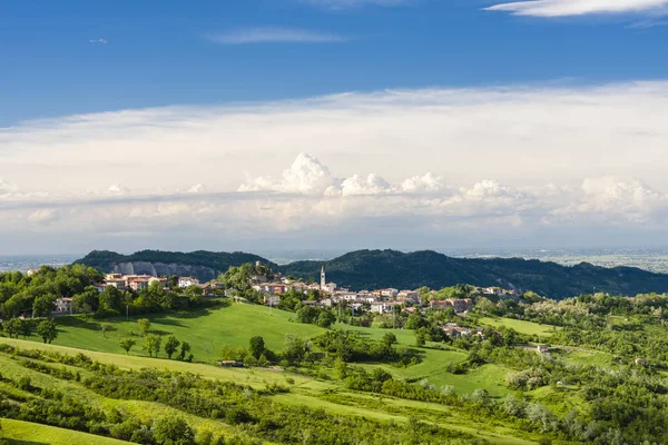 Vernasca, İtalya 'da köy manzarası