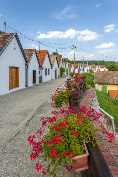 Wijnkelders in Villanykovesd, Hongarije — Stockfoto