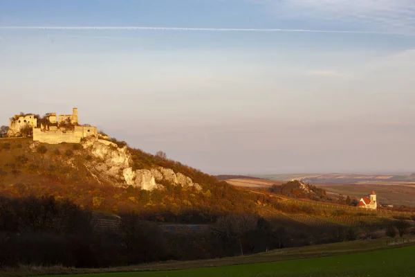 Falkenstein kastély ősszel, Ausztria — Stock Fotó