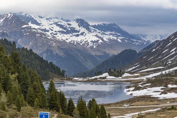 Landschap bij Staller Saddle, Hoge Tauern, Oost-Tirol, Oostenrijk — Stockfoto