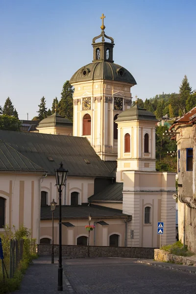 Templom Szent Mária, banska stiavnica, Szlovákia — Stock Fotó