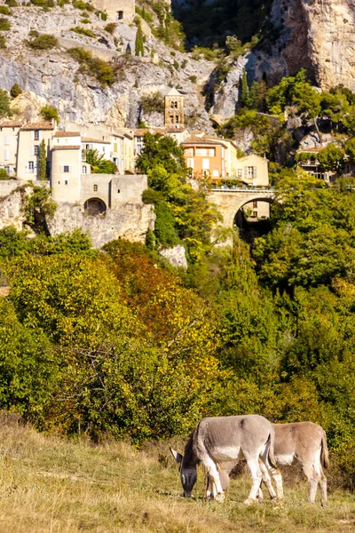 Moustiers Sainte Marie, Alpes de Haute Provence Departement, Fra — Stock Photo, Image