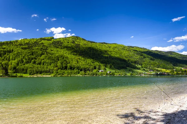 Jezero v oblasti Hallstat, Rakousko — Stock fotografie