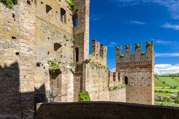 Castell Arquato nel nord Italia — Foto Stock