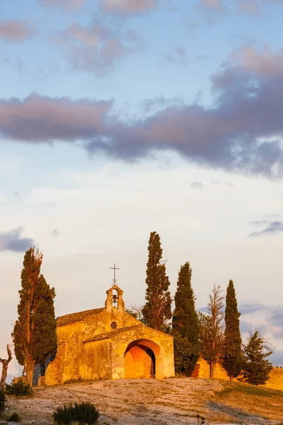 Kapell St. Sixte nära Eygalieres, Provence, Frankrike — Stockfoto