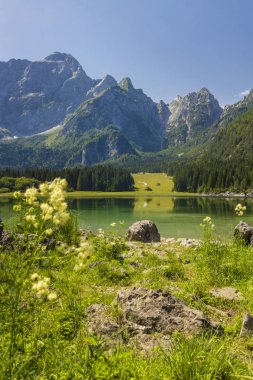 Lago di Fusine superiore near Tarvisio, Italy clipart