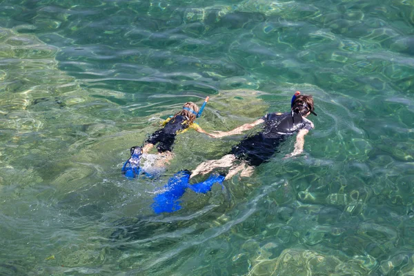 Snorkeling at Cap de Peyrefite, Languedoc-Roussillon, France — Stock Photo, Image