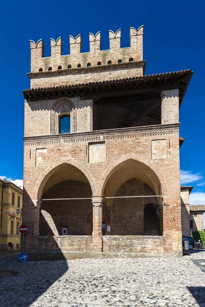 Castell Arquato nel nord Italia — Foto Stock