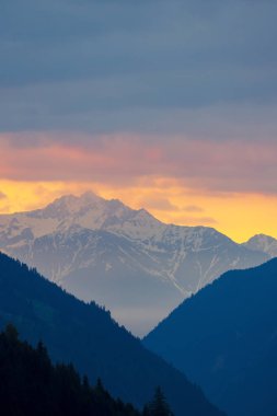Yüksek Tauern 'de Sunrice, Doğu Tyrol, Avusturya