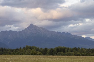 Krivan ile gün batımı, Hight Tatras, Slovakya