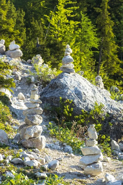 Stone pyramid in Triglav national park, Slovenia — Stock Photo, Image