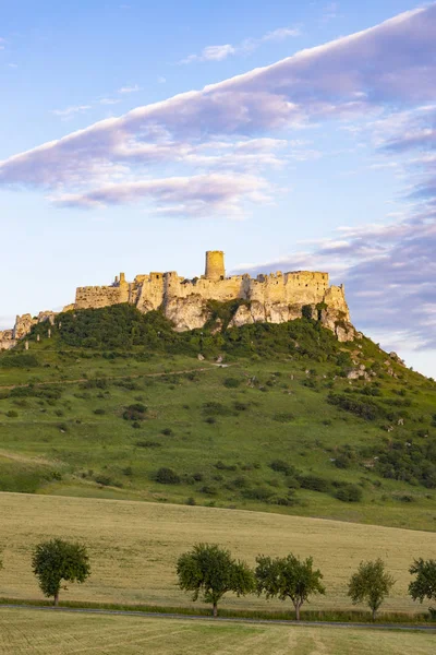 Zřícenina hradu Spis na Slovensku — Stock fotografie