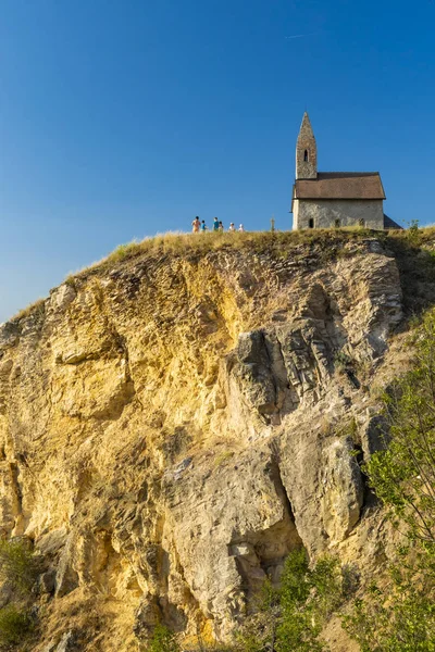 Chiesa di pietra di Drazovce vicino a Nitra, Slovacchia, Europa — Foto Stock