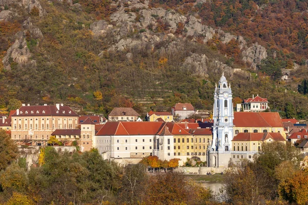 Durnstein na Dunaji v údolí Wachau, Rakousko — Stock fotografie