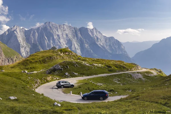 Mangart berg, Triglav nationaal park, Julian Alps, Slovenië — Stockfoto