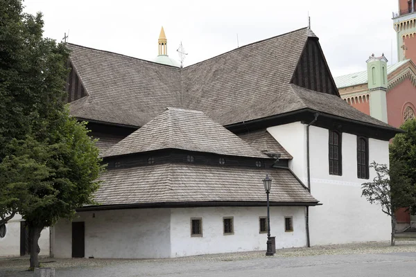 Unesco emlékmű - Kezmarok - Szentháromság templom, Szlovák — Stock Fotó