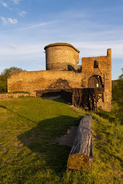 Rovine Del Castello Krakovec Nella Boemia Centrale Repubblica Ceca — Foto Stock