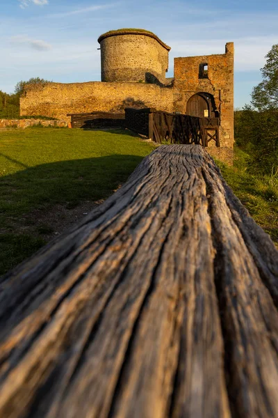 Rovine Del Castello Krakovec Nella Boemia Centrale Repubblica Ceca — Foto Stock