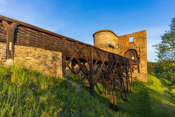 Ruinen Der Burg Krakovec Mittelböhmen Tschechische Republik — Stockfoto