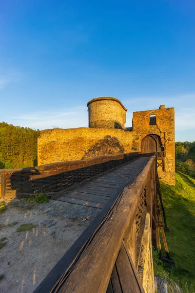 Ruinen Der Burg Krakovec Mittelböhmen Tschechische Republik — Stockfoto