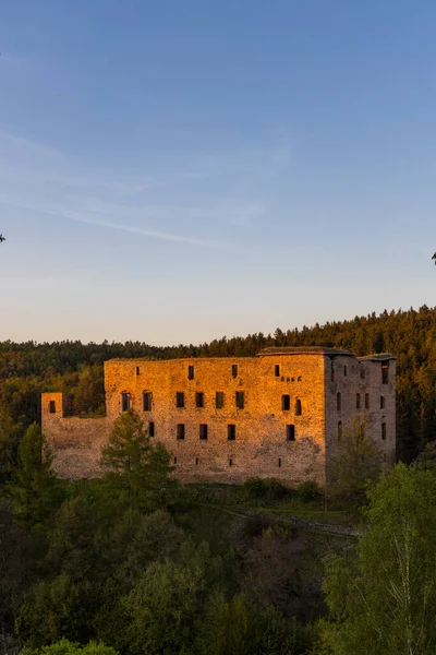 Ruiny Zamku Krakovec Czechach Środkowych Czechy — Zdjęcie stockowe