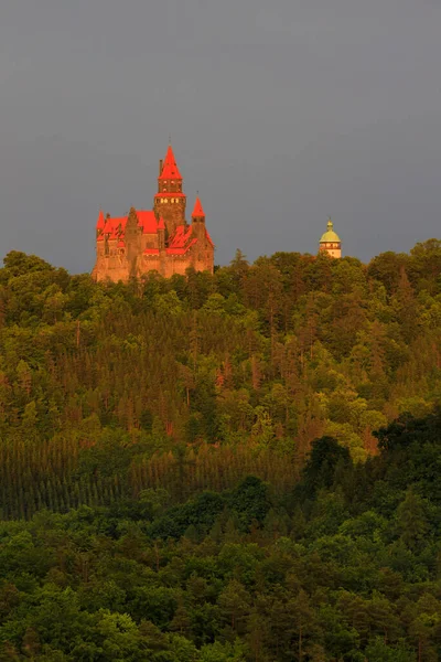Kuzey Moravya Daki Bouzov Kalesi Çek Cumhuriyeti — Stok fotoğraf