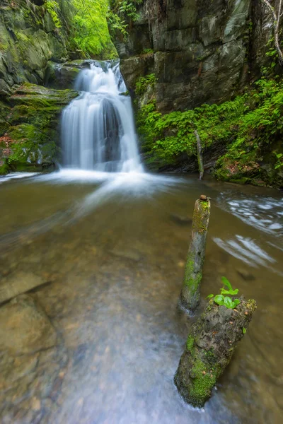 Resov Waterfalls River Huntava Nizky Jesenik Northern Moravia Czech Republic — Stock Photo, Image