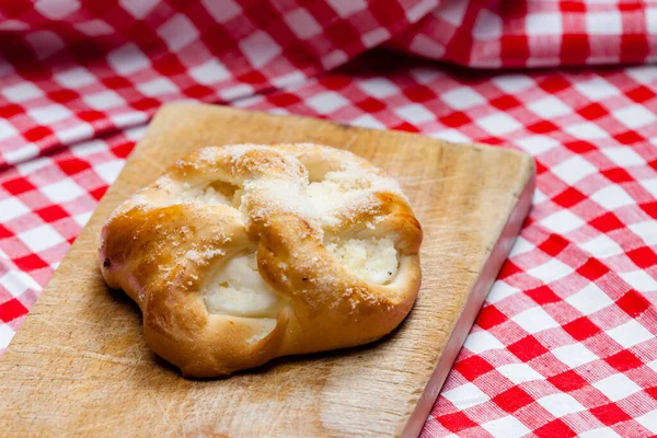 Gâteaux Traditionnels Tchèque Sur Bois Épicéa Brûlé — Photo