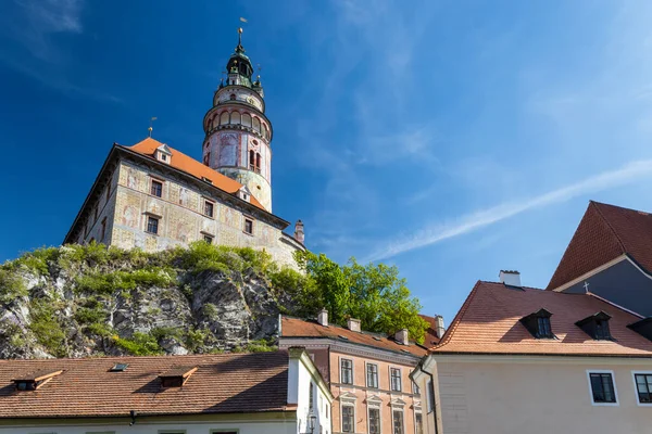 Utsikt Över Staden Och Slottet Tjeckien Krumlov Södra Böhmen Tjeckien — Stockfoto