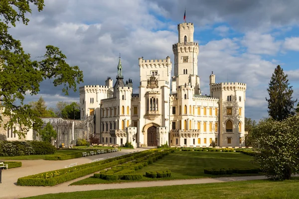 Castelo Hluboka Nad Vltavou Sul Boémia República Checa — Fotografia de Stock