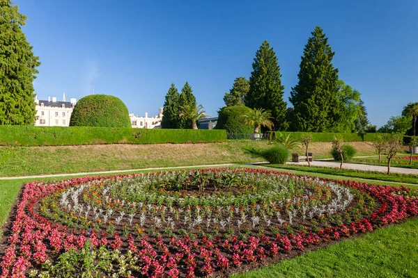 Garten Des Schlosses Lednice Tschechien — Stockfoto