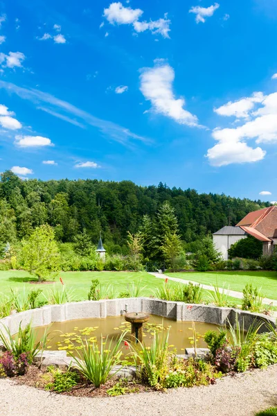 Jardim Mosteiro Cisterciense Zwettl Baixa Áustria Áustria — Fotografia de Stock