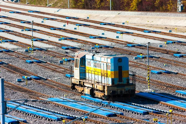 Zilina Slovakya Daki Tren Rayları — Stok fotoğraf